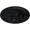 Ekena Millwork Tristan Ceiling Medallion (Fits Canopies up to 5 1/2"), Hand-Painted Jet Black, 26"OD x 3"P CM26TNBLF - alternate 3